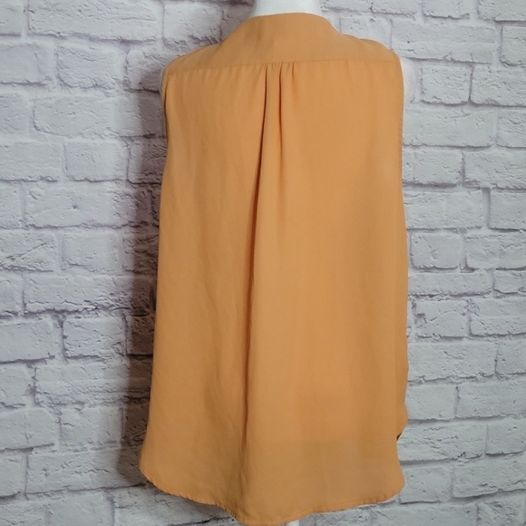 Carmen Marc Valvo Medium Zipper Neck  Tunic Blouse - Picture 3 of 6